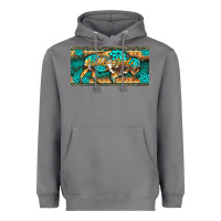 Storm western  bison wild soul turquoise's gemstones  license plate template Heavyweight Hoodie - BarkalooDesign