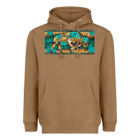 Toasted Coconut western  bison wild soul turquoise's gemstones  license plate template Heavyweight Hoodie - BarkalooDesign