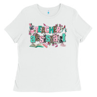 White teacher assistant Ladies Tee - AdoDesignShop