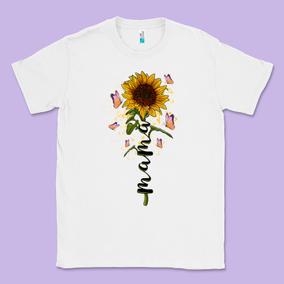 Mama Sunflower Classic Tee Designed By Racoondesign
