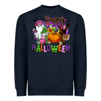 Navy Happy Halloween Heavyweight Sweatshirt - RanaPortraitStore