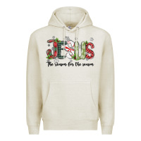 Oatmeal Heather jesus the reason for the season Premium Hoodie - MaliasSmallBusiness