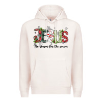 Pale Pink jesus the reason for the season Premium Hoodie - MaliasSmallBusiness