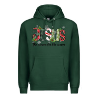 Sports Green jesus the reason for the season Premium Hoodie - MaliasSmallBusiness