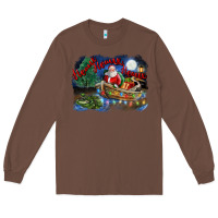 Chestnut heaux heaux heaux christmas louisiana swamp Long Sleeve Tee - FaDigitalArtStudio