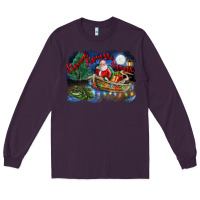 Plum heaux heaux heaux christmas louisiana swamp Long Sleeve Tee - FaDigitalArtStudio