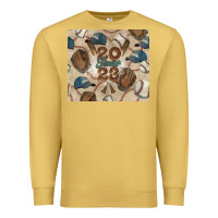 Antique Gold Baseball senior Premium Sweatshirt - NancyCooperArtShop