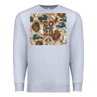 Heather Grey Baseball senior Premium Sweatshirt - NancyCooperArtShop