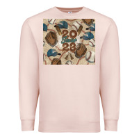 Pale Pink Baseball senior Premium Sweatshirt - NancyCooperArtShop
