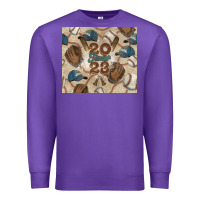Purple Baseball senior Premium Sweatshirt - NancyCooperArtShop