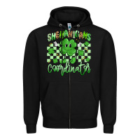 Black shenanigans coordinator Zipper Hoodie - Artiststas