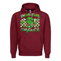 Burgundy shenanigans coordinator Zipper Hoodie - Artiststas