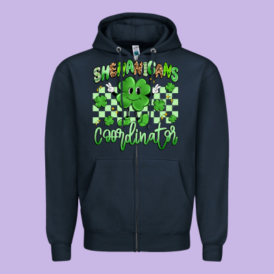 Shenanigans Coordinator Zipper Hoodie Designed By Artiststas