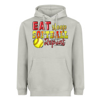 Moon Dust Eat Sleep Softball Repeat Heavyweight Hoodie - LillyAllenDesigns