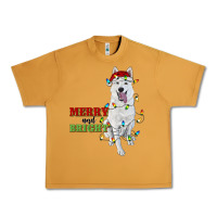 Peanut Butter merry and bright white shepherd Urban Heavy Tee - RanaPortraitStore