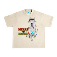 Sandshell merry and bright white shepherd Urban Heavy Tee - RanaPortraitStore
