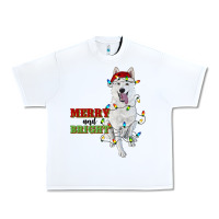 White merry and bright white shepherd Urban Heavy Tee - RanaPortraitStore