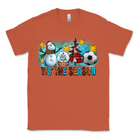 Copper Tis The Season Christmas With Soccer Ball And Snowman Classic Tee - FaDigitalArtStudio