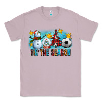 Lilac Tis The Season Christmas With Soccer Ball And Snowman Classic Tee - FaDigitalArtStudio