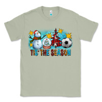 Matcha Tis The Season Christmas With Soccer Ball And Snowman Classic Tee - FaDigitalArtStudio