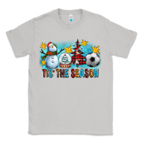 Moon Dust Tis The Season Christmas With Soccer Ball And Snowman Classic Tee - FaDigitalArtStudio