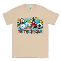 Mushroom Tis The Season Christmas With Soccer Ball And Snowman Classic Tee - FaDigitalArtStudio