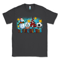 Smoke Tis The Season Christmas With Soccer Ball And Snowman Classic Tee - FaDigitalArtStudio