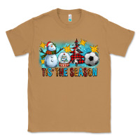 Toasted Coconut Tis The Season Christmas With Soccer Ball And Snowman Classic Tee - FaDigitalArtStudio