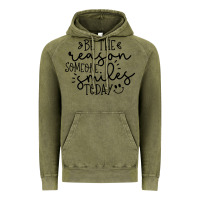 Vintage Olive smile Vintage Hoodie - Unal Design