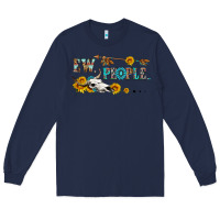 Navy ew people with cross Long Sleeve Tee - HRA Design Shop