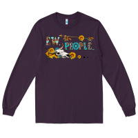 Plum ew people with cross Long Sleeve Tee - HRA Design Shop