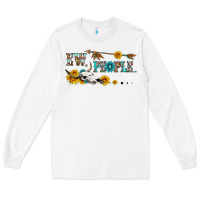 White ew people with cross Long Sleeve Tee - HRA Design Shop