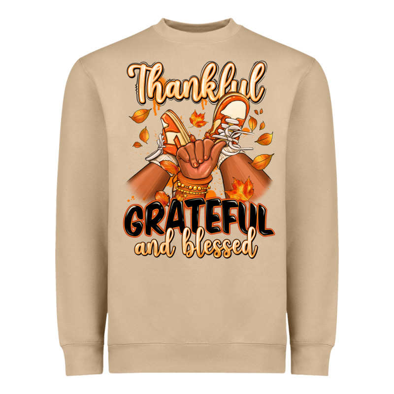 Thankful Grateful And Blessed Black Baby Girl Heavyweight Sweatshirt by RanaPortraitStore | Teevron