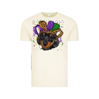 Vintage Arctic mardi gras hat dachshund puppy Vintage Tee - RanaPortraitStore
