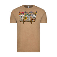 Vintage Coffee 3 alpacas Vintage Tee - BarkalooDesign