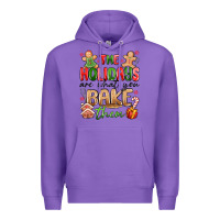 Purple the holidays are what you bake them Premium Hoodie - MaliasSmallBusiness
