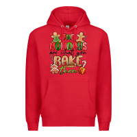 Red the holidays are what you bake them Premium Hoodie - MaliasSmallBusiness