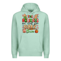 Seafoam the holidays are what you bake them Premium Hoodie - MaliasSmallBusiness