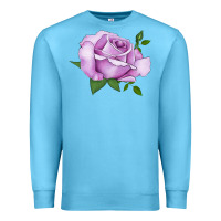 Ocean Blue life's little pleasures rose Premium Sweatshirt - LillyAllenDesigns