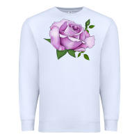 White life's little pleasures rose Premium Sweatshirt - LillyAllenDesigns