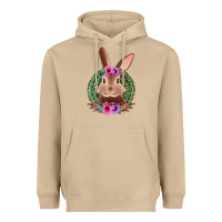 Mushroom western leopard and flowers easter bunny Heavyweight Hoodie - Jasminsmagicworld