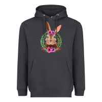 Smoke western leopard and flowers easter bunny Heavyweight Hoodie - Jasminsmagicworld