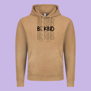 Be Kind Vintage Hoodie Designed By Unal Design