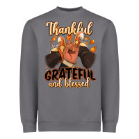 Storm Thankful grateful and Blessed black man sneakers Heavyweight Sweatshirt - RanaPortraitStore