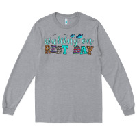 Heather Grey waiting on rest day Long Sleeve Tee - HRA Design Shop