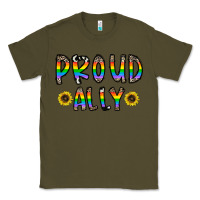 Army Green proud ally Classic Tee - CowhideDigitalArt