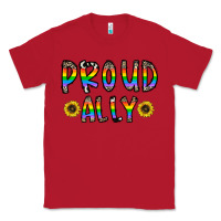 Red proud ally Classic Tee - CowhideDigitalArt