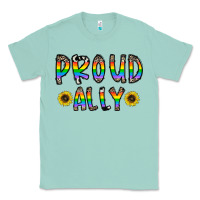 Seafoam proud ally Classic Tee - CowhideDigitalArt