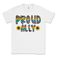 White proud ally Classic Tee - CowhideDigitalArt