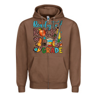 Chestnut ready to rock 3rd grade Zipper Hoodie - JahusDesignShop